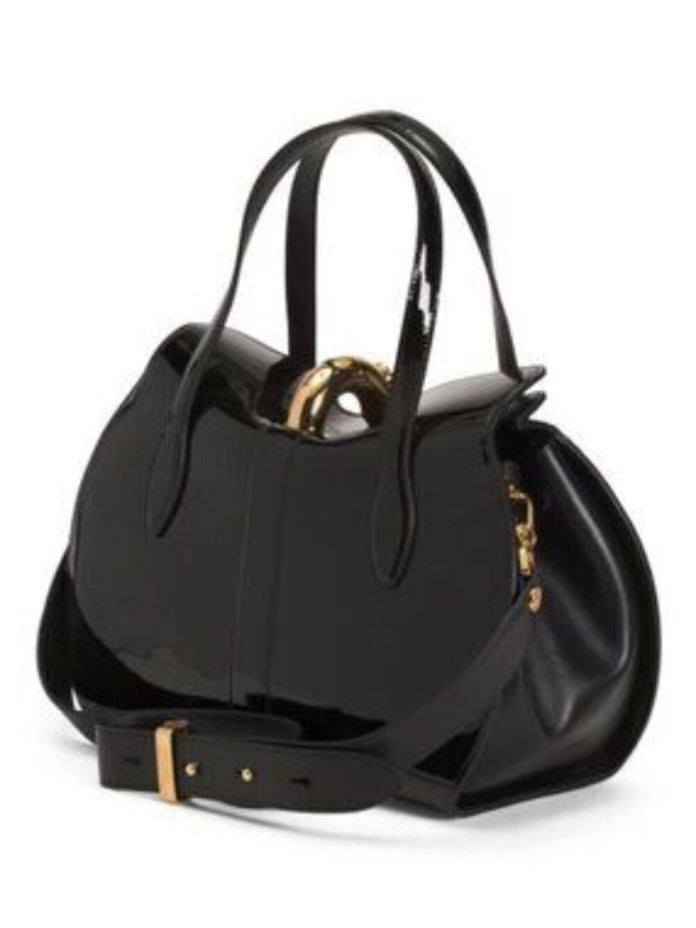 VALENTINO ORLANDI Made In Italy Leather Fold Over Satchel - Picture 3 of 5